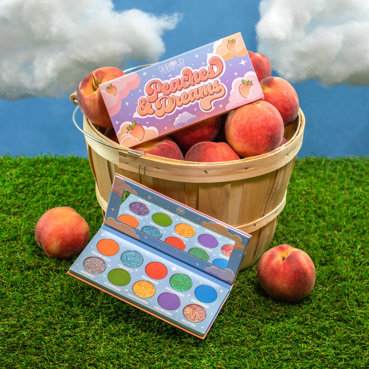 Peaches Dreams Eyeshadow Palette Shroud Cosmetics
